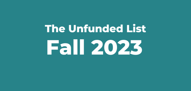 unfunded list fall 2023